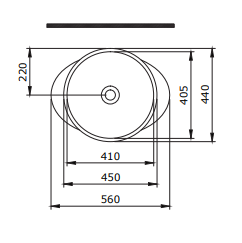 Venezia Schalenbecken 56 cm