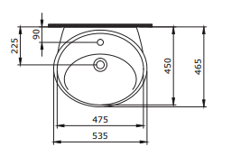 Venezia Monoblock-Waschtisch