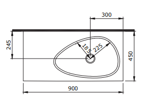 Etna Waschtisch 90cm