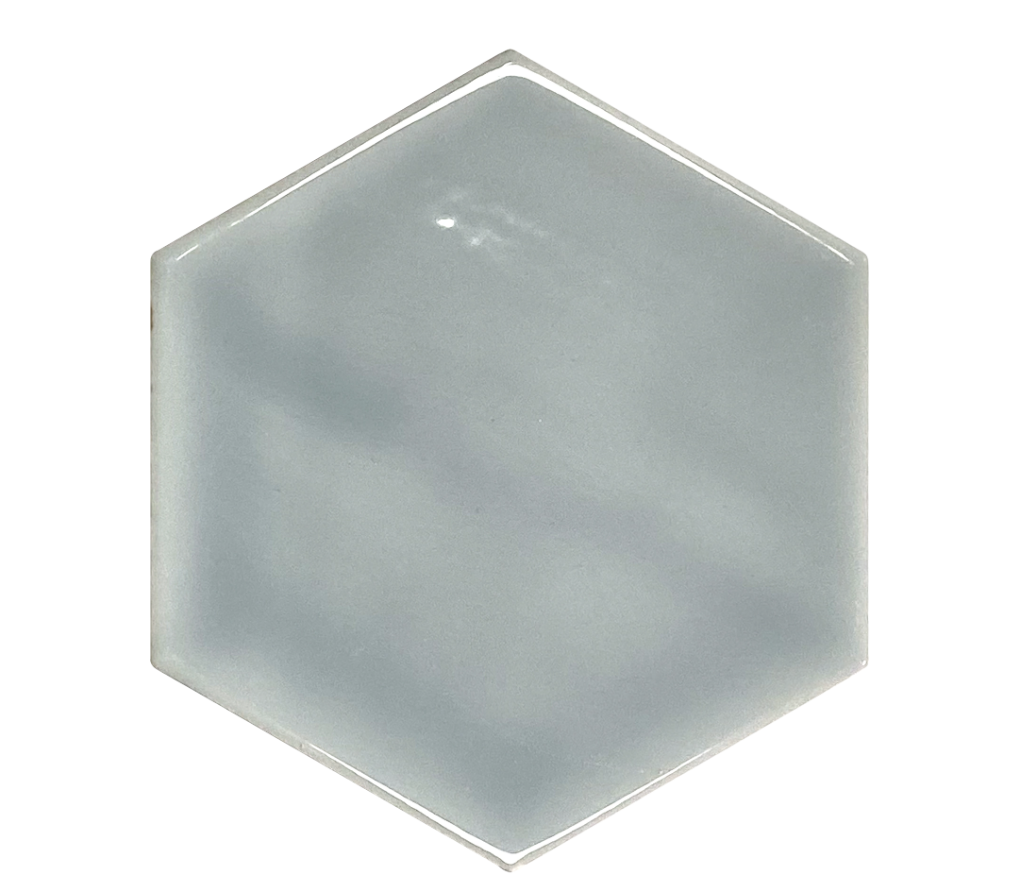 Ceramica Estilker – Enzo Azul Claro Hexagon | Wandfliese Spiegel-Effekt Hellblau