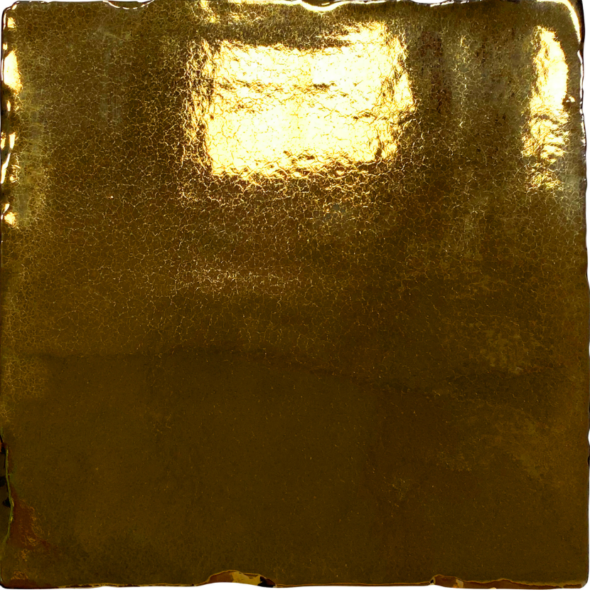Ceramica Estilker – Sevilla Gold 13x13 cm | Wandfliese Gold Metall-Optik Glänzend