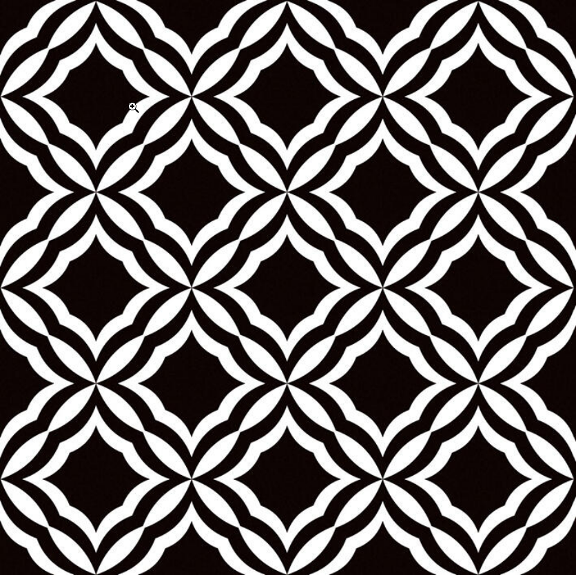 Ceramica Estilker – Evoque Clover 20x20 cm | Zementfliesen-Optik Schwarz-Weiß