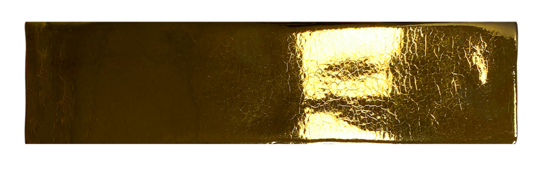 Ceramica Estilker – Gerona Gold 5x25 cm | Wandfliese Gold-Optik Hochglanz