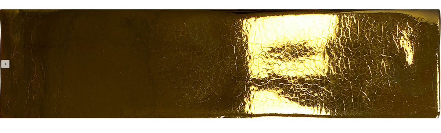 Ceramica Estilker – Dublin Oro Brillo 5x25 cm | Metall-Effekt Wandfliese Gold