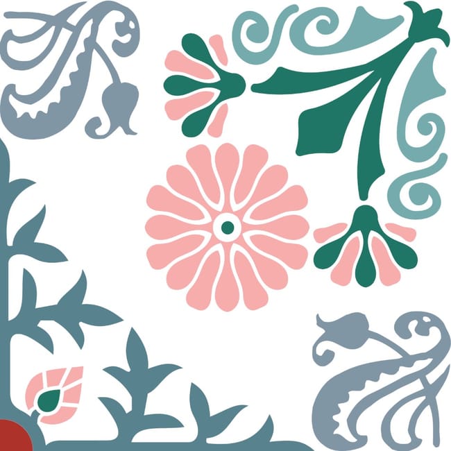 Ceramica Estilker – Decor HP 40 Hidraulico 20×20 cm – Digitale Designfliese (24 Stück)