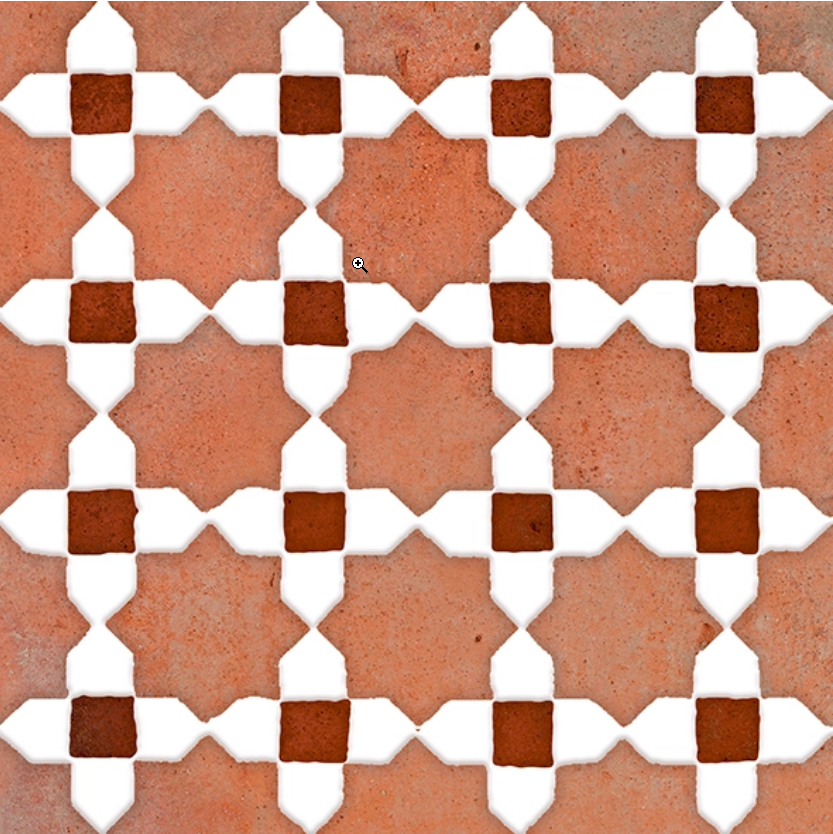 Ceramica Estilker – Mudéjar Cotto 20x20 cm | Dekorfliese Ornament Terrakotta-Optik