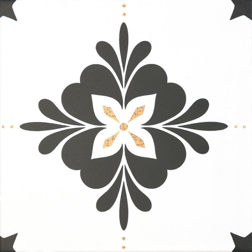 Ceramica Estilker – Venice Negro y Blanco 20x20 cm | Zementlook-Fliese Matt C2