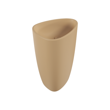 Etna Monoblock Standwaschtisch Waschbecken Keramik Standwaschbecken ohne Hahnloch