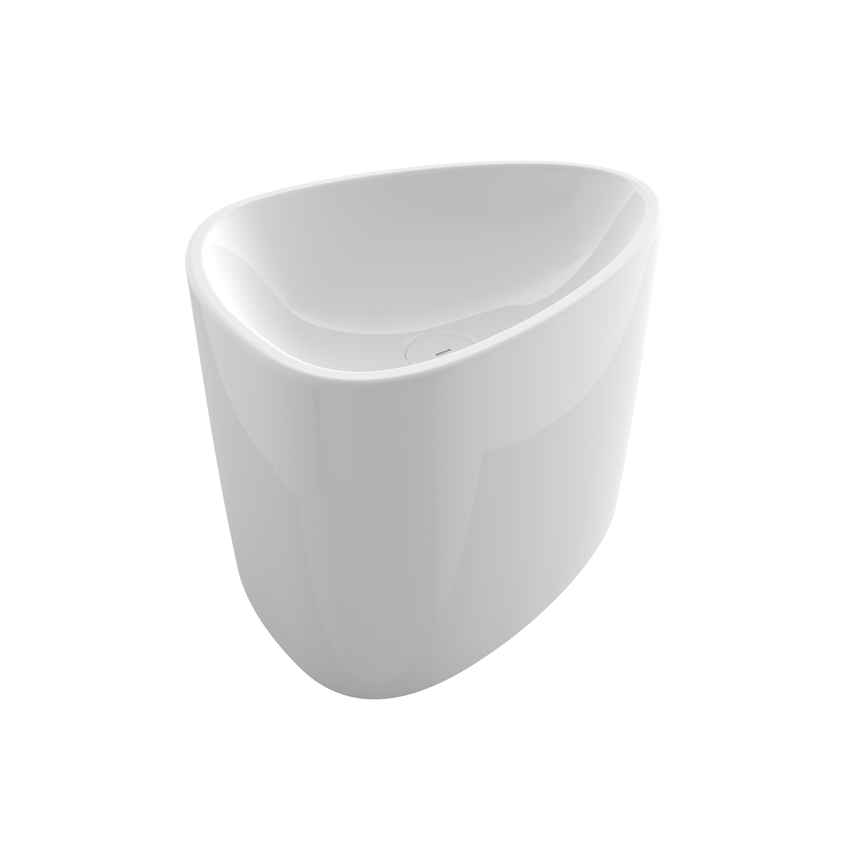 Etna Monoblock Standwaschbecken ohne Hahnloch