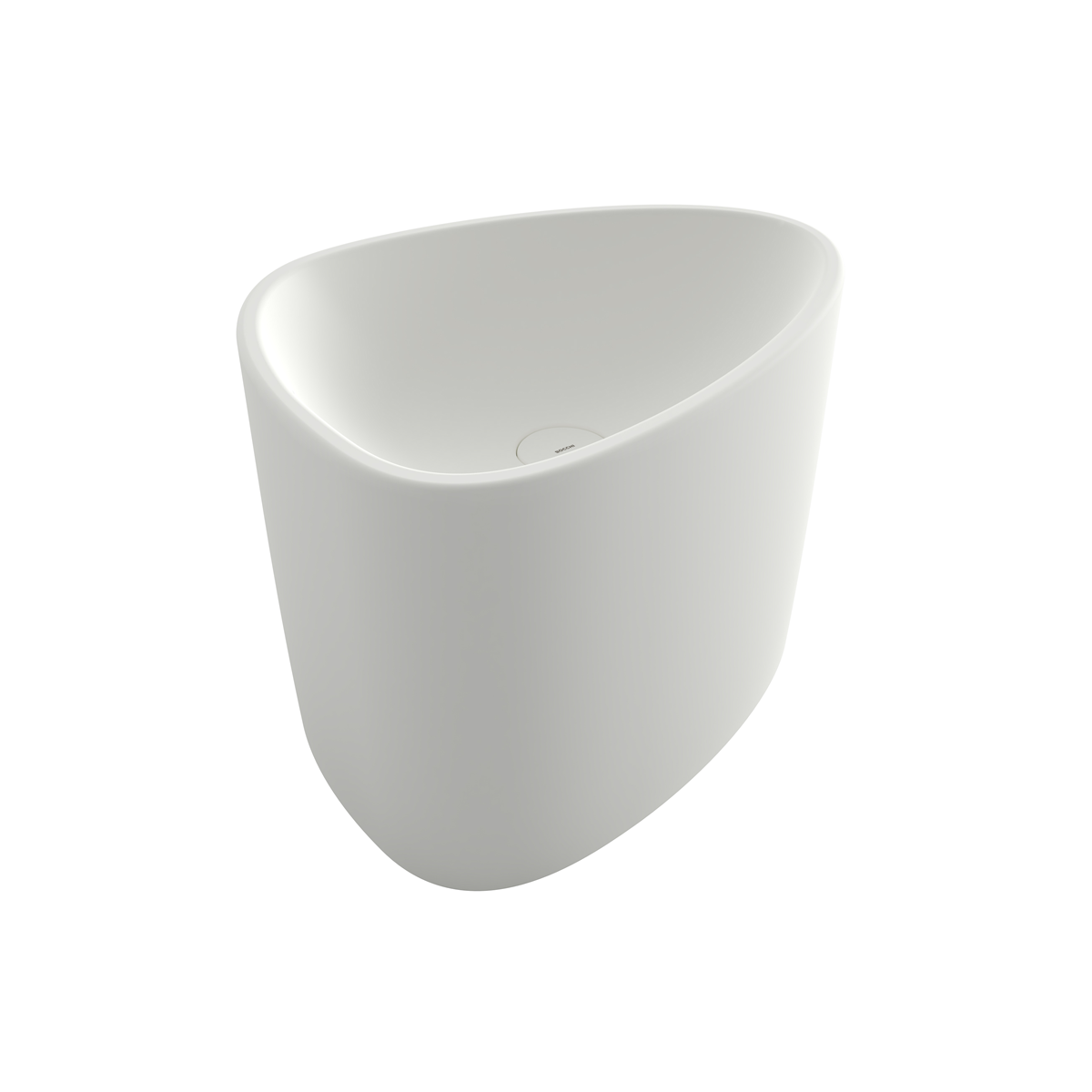 Etna Monoblock Standwaschbecken ohne Hahnloch