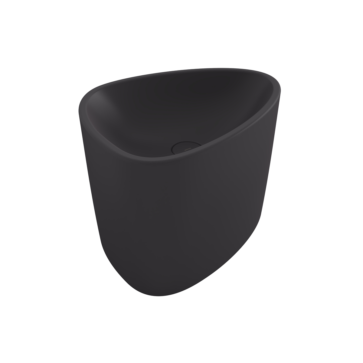 Etna Monoblock Standwaschbecken ohne Hahnloch