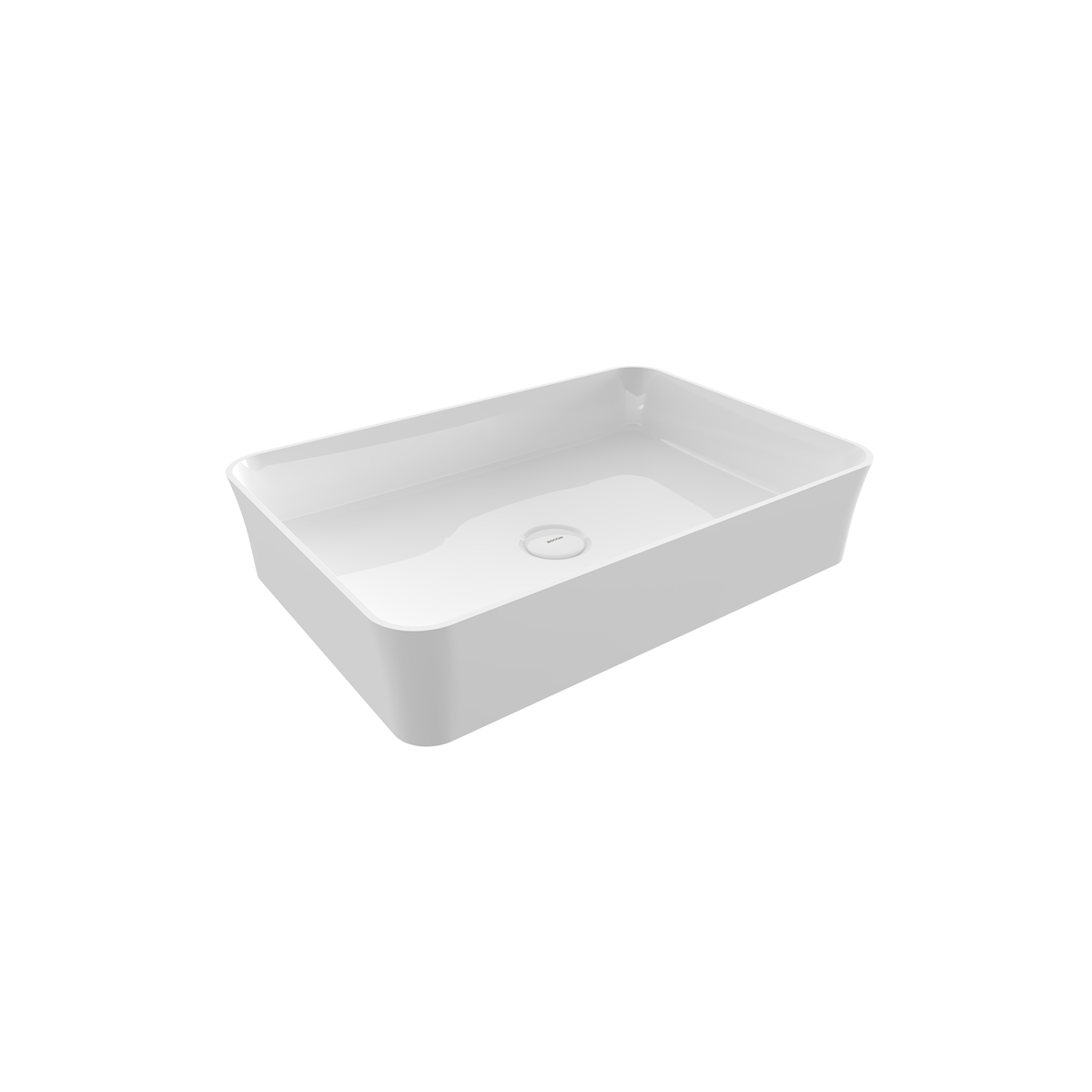 Sottile Slim Line Aufsatzwaschbecken – Designer Waschbecken für moderne Badezimmer 55cm
