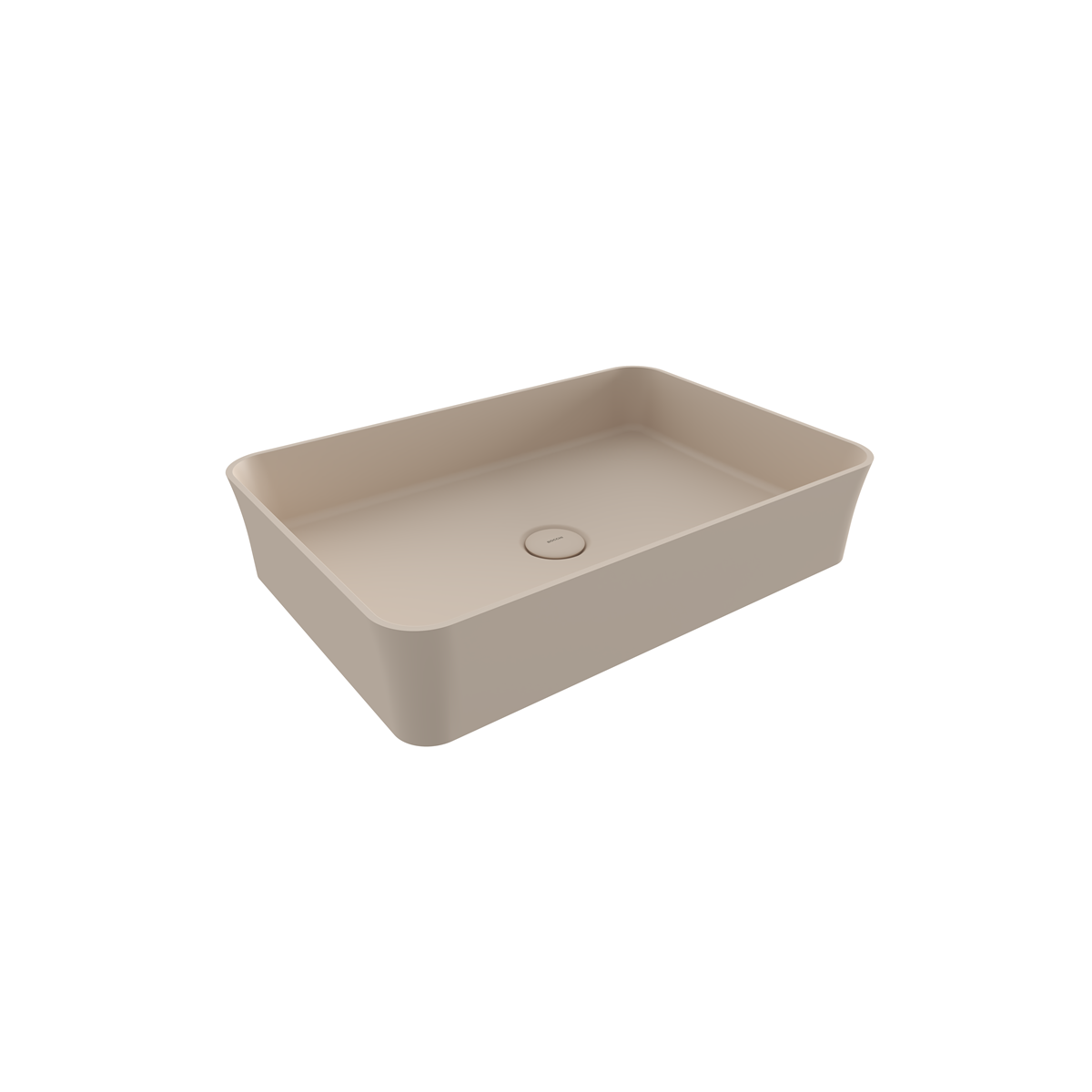 Sottile Slim Line Aufsatzwaschbecken – Designer Waschbecken für moderne Badezimmer 55cm