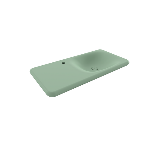 Fenice Aufsatzwaschbecken mit keramischer Ablagefläche 90cm