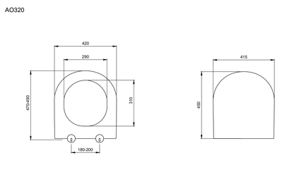 Speciale XL WC-Sitz Absenkautomatik Toilettendeckel Klodeckel WC-Deckel