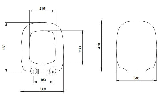 Fenice WC-Sitz Absenkautomatik WC-Deckel