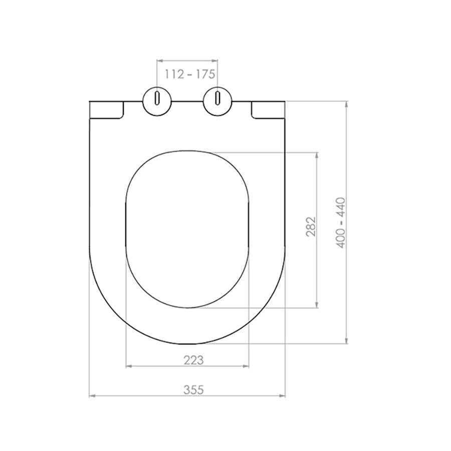 Pure Slim WC-Sitz Absenkautomatik Toilettendeckel Klodeckel WC-Deckel