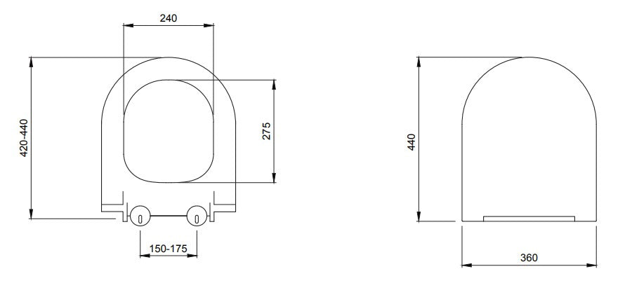 Pure Slim WC-Sitz Absenkautomatik Toilettendeckel Klodeckel WC-Deckel