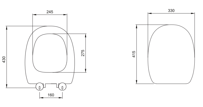 Strata WC-Sitz Absenkautomatik Toilettendeckel Klodeckel WC-Deckel
