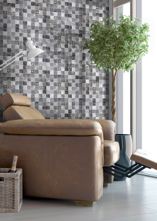 Ceramica Estilker – Heritage Blue ML-3313 30x30 | Dekorfliese Blau Weiß Matt