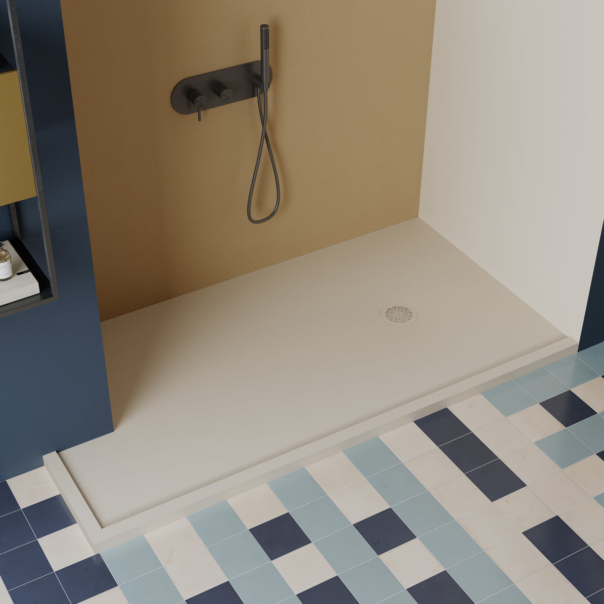 Neo Plus Duschwanne aus Mineralguss (Kromat) – Ansicht 1
