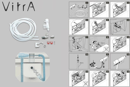 Vitra G1000 Rohrunterbrecherset für Dusch WCs