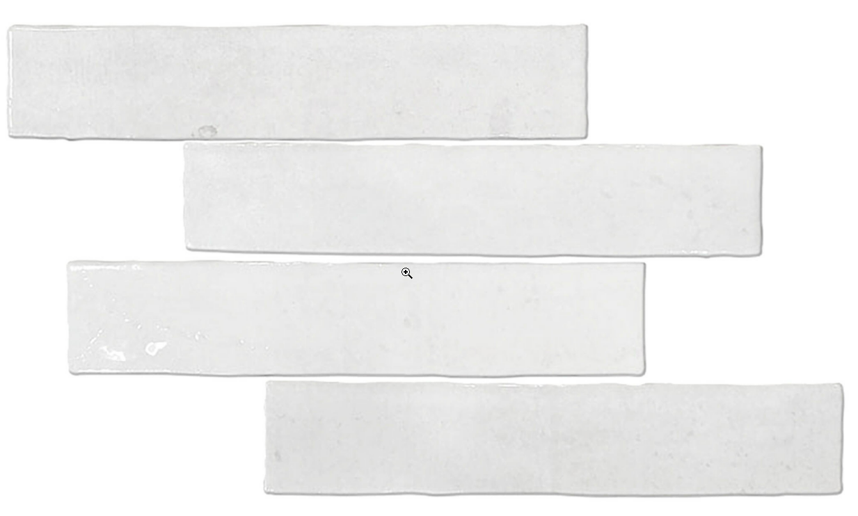 Ceramica Estilker – Maya White 5x25 cm | Wandfliese Weiß Zellige-Optik Glänzend