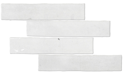Ceramica Estilker – Maya White 5x25 cm | Wandfliese Weiß Zellige-Optik Glänzend