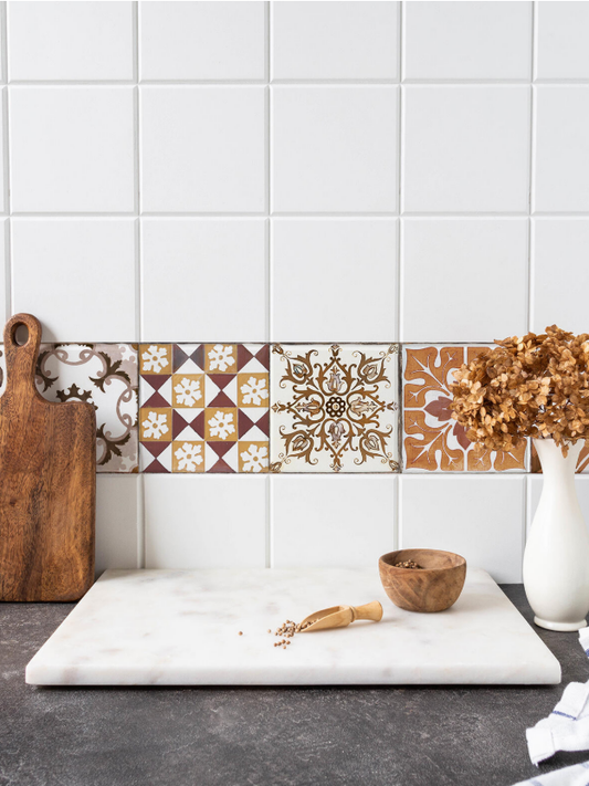 Ceramica Estilker – Listelo Hidráulico 31,6x7,8 cm | Bordüre Multicolor Matt