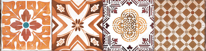 Ceramica Estilker – Listelo Hidráulico 31,6x7,8 cm | Bordüre Multicolor Matt