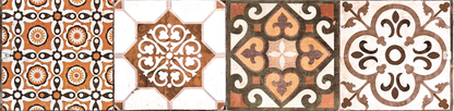 Ceramica Estilker – Listelo Hidráulico 31,6x7,8 cm | Bordüre Multicolor Matt