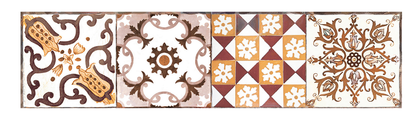 Ceramica Estilker – Listelo Hidráulico 31,6x7,8 cm | Bordüre Multicolor Matt