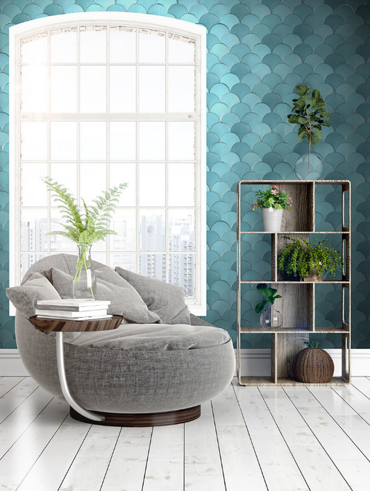 Ceramica Estilker – Mystic Turquesa 6,3x12,5 cm | Wandfliese Spiegel-Effekt Türkis