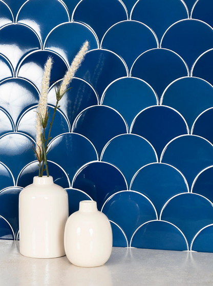 Ceramica Estilker – Mystic Denim 6,3x12,5 cm | Wandfliese Spiegel-Effekt Blau