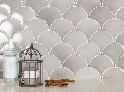 Ceramica Estilker – Mystic Taupe 6,3x12,5 cm | Wandfliese Hochglanz Spiegeleffekt