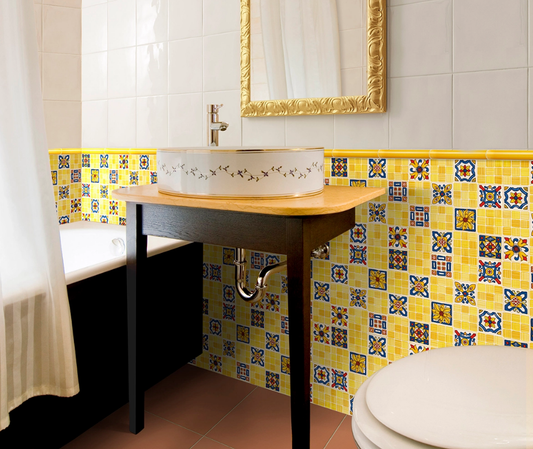 Ceramica Estilker – Heritage ML-3356 30x30 cm | Arabesque Dekorfliese Anthrazit-Weiß