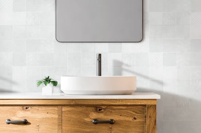 Ceramica Estilker – Rainbow Glossy White 11,5x11,5 cm | Zellige-Fliese Weiß Glanz