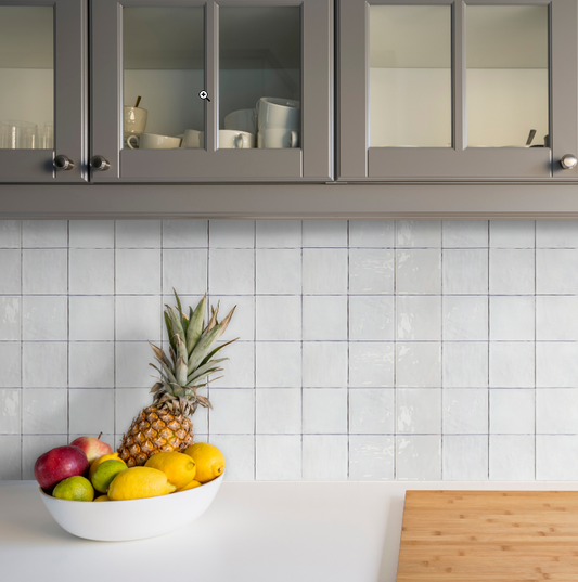 Ceramica Estilker – Rainbow Glossy White Mix 11,5x11,5 | Wandfliese Weiß Glanz