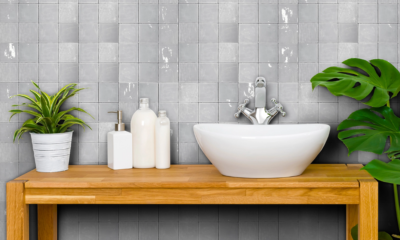 Ceramica Estilker – Rainbow Gris Mix 11,5x11,5 cm | Zellige-Optik Grau Glanz