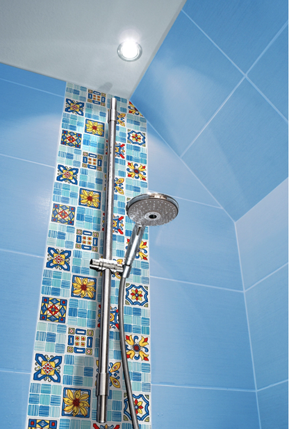 Ceramica Estilker – Heritage ML-3357 30x30 cm | Florale Dekorfliese Schwarz-Weiß