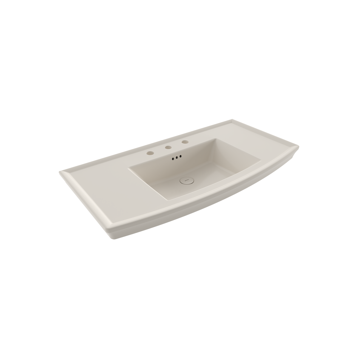 Lavita Wandwaschtisch 100 cm, 3 Armaturenlöcher – Glänzend Satin