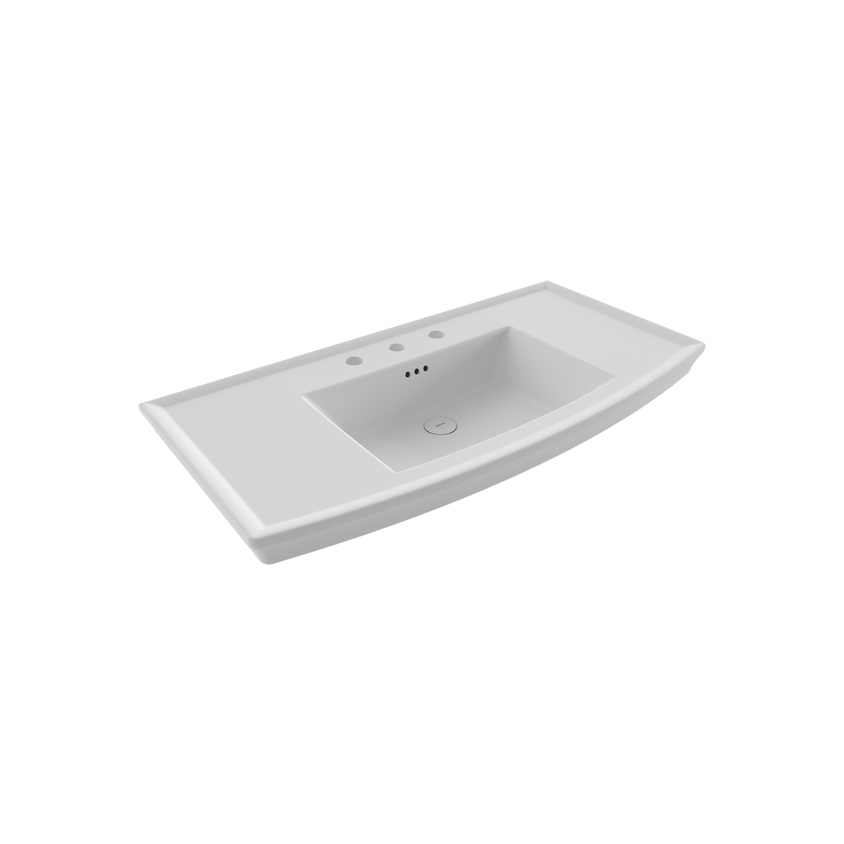 Lavita Wandwaschtisch 100 cm, 3 Armaturenlöcher – Matt Weiß