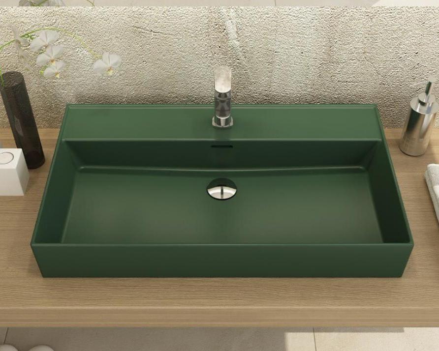 Milano Aufsatz-/Wandwaschbecken, 50 bis 120 cm – Ansicht 1
