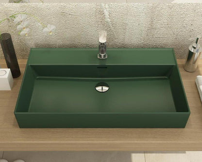Milano Aufsatz-/Wandwaschbecken, 50 bis 120 cm – Ansicht 1