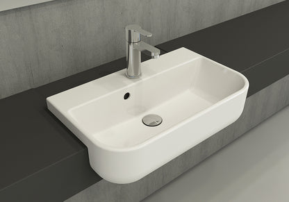 Milano Halbeinbau-Waschbecken 50 cm – Ansicht 1