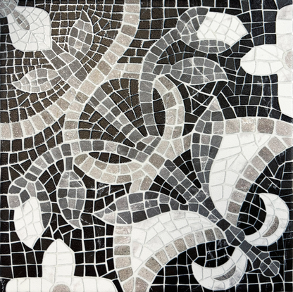 Ceramica Estilker – Musa Dark 20x20 cm | Botanische Dekorfliese Dschungel-Optik