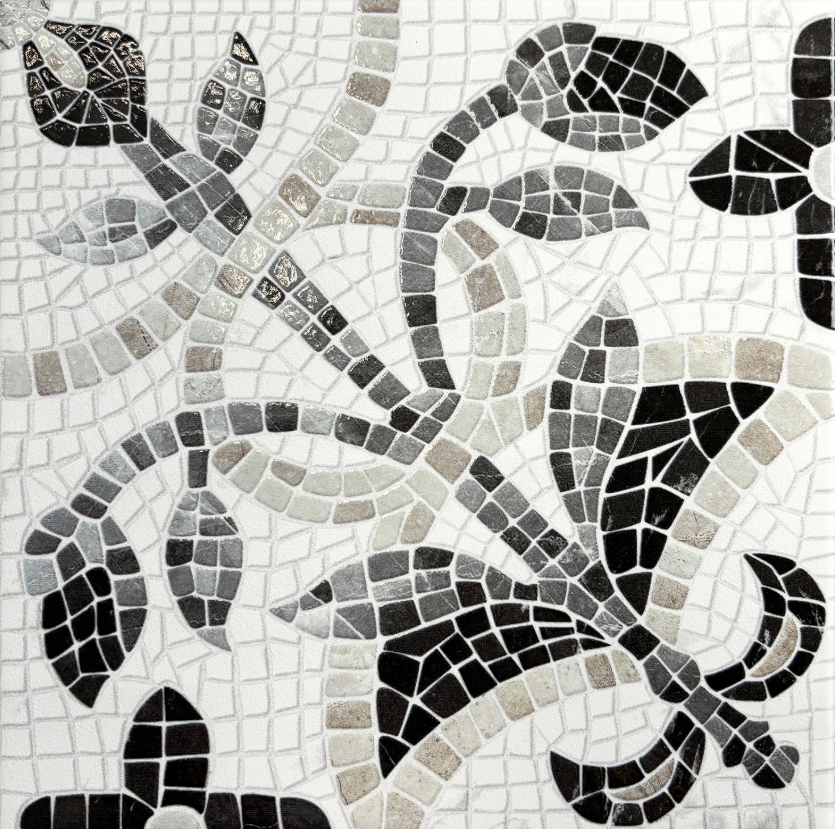 Ceramica Estilker – Musa Light 20x20 cm | Botanische Dekorfliese Hell Matt