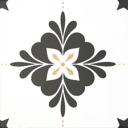 Ceramica Estilker – Venice Negro y Blanco 20x20 cm | Zementlook-Fliese Matt C2