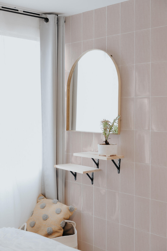 Ceramica Estilker – Dream Nude 30x30 cm | Wandfliese Zellige-Optik Rosé Glanz