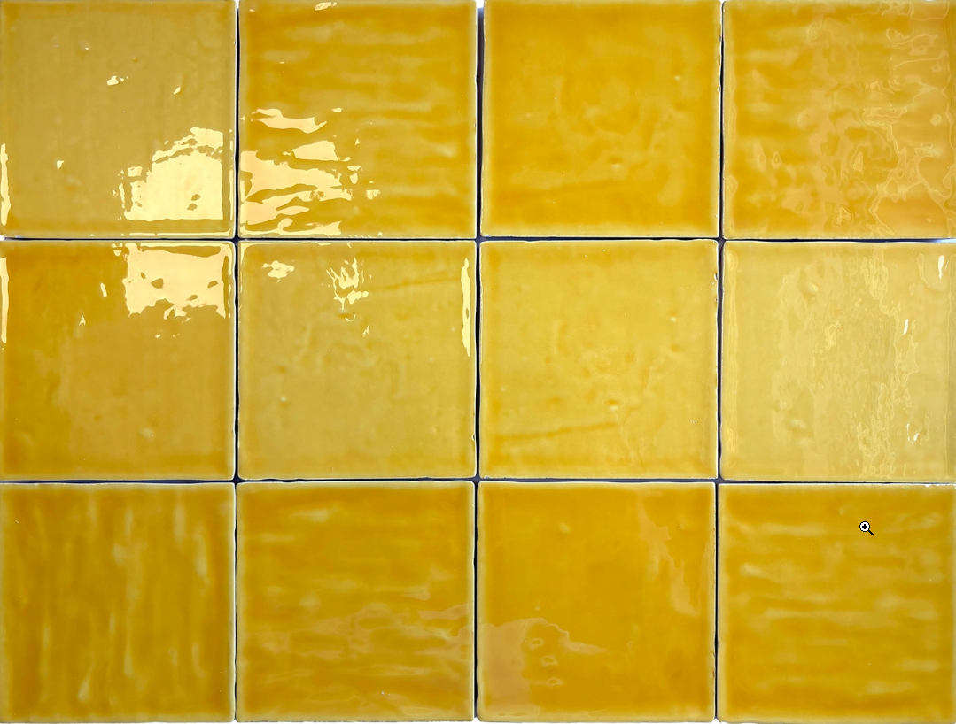 Ceramica Estilker – Rainbow Yellow Mix 11,5x11,5 | Wandfliese Gelb Zellige-Look